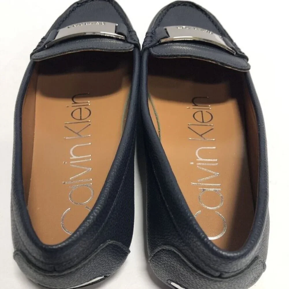 Calvin Klein Women’s Lisette, Blue Slip-on Loafers, Size 6.5M